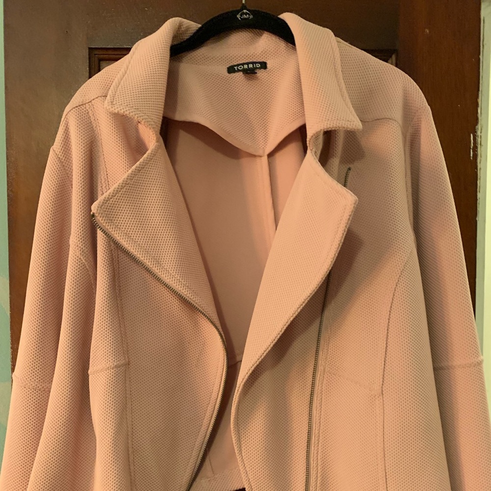 TORRID 3 PINK MOTO JACKET